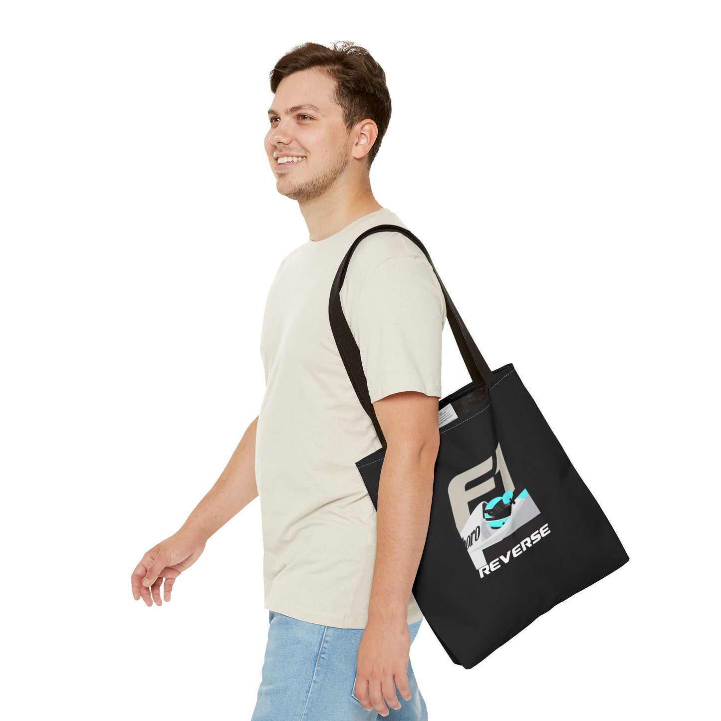 F1 Driver - Black Tote Bag