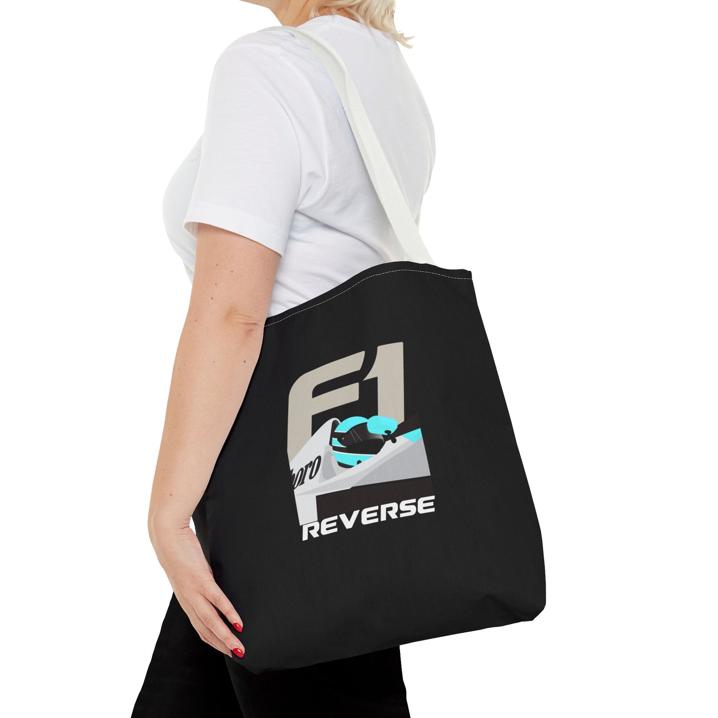 F1 Driver - Black Tote Bag