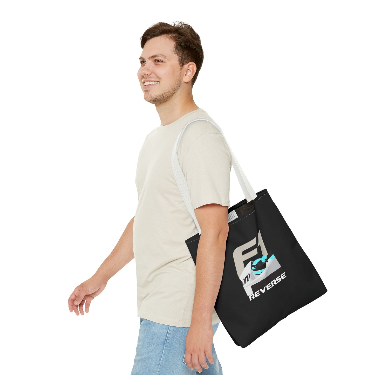 F1 Driver - Black Tote Bag