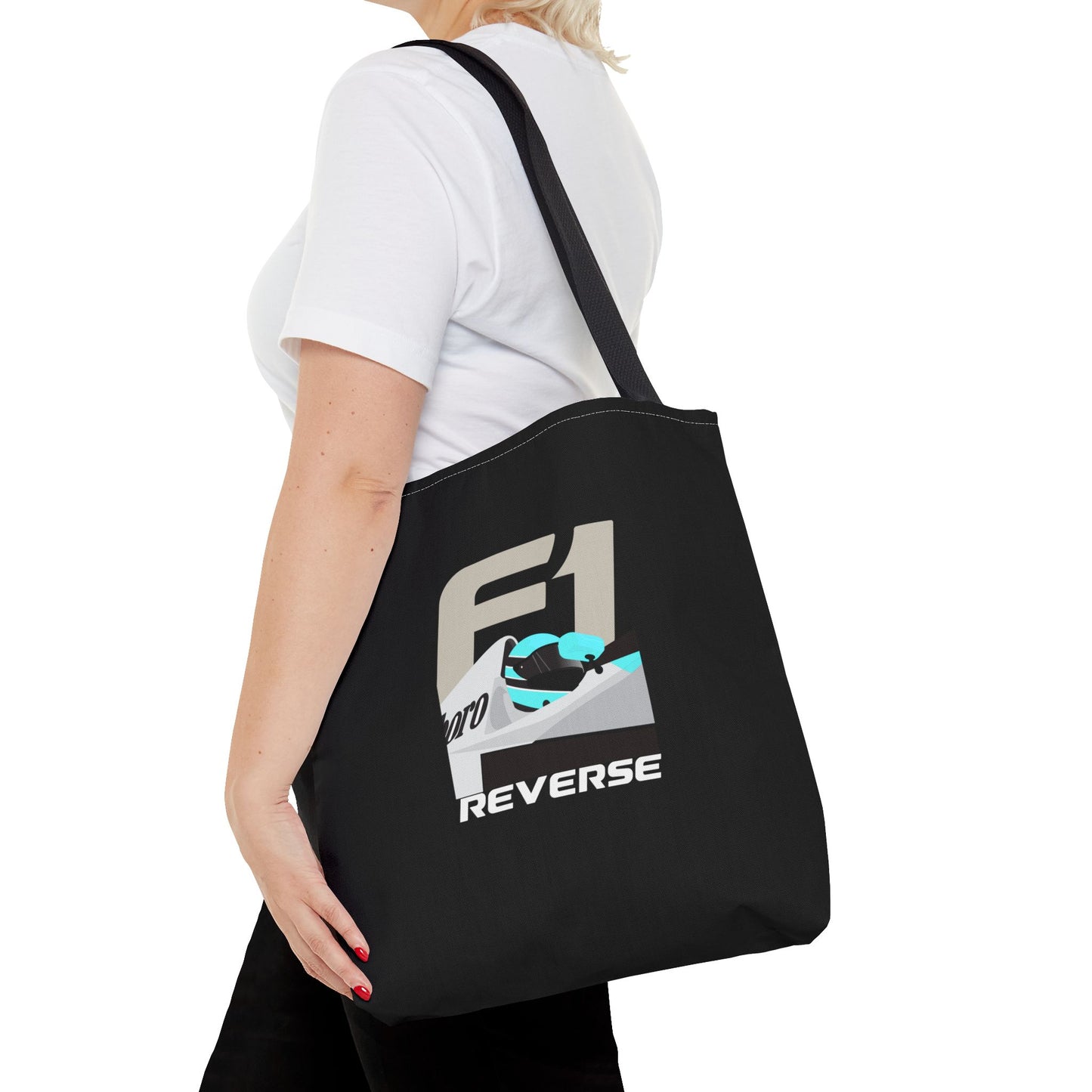 F1 Driver - Black Tote Bag