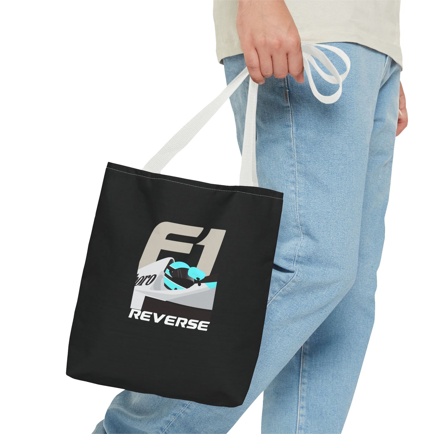 F1 Driver - Black Tote Bag