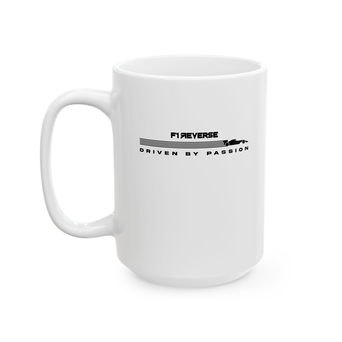 Driven by Passion - White Ceramic Mug, (11oz, 15oz)