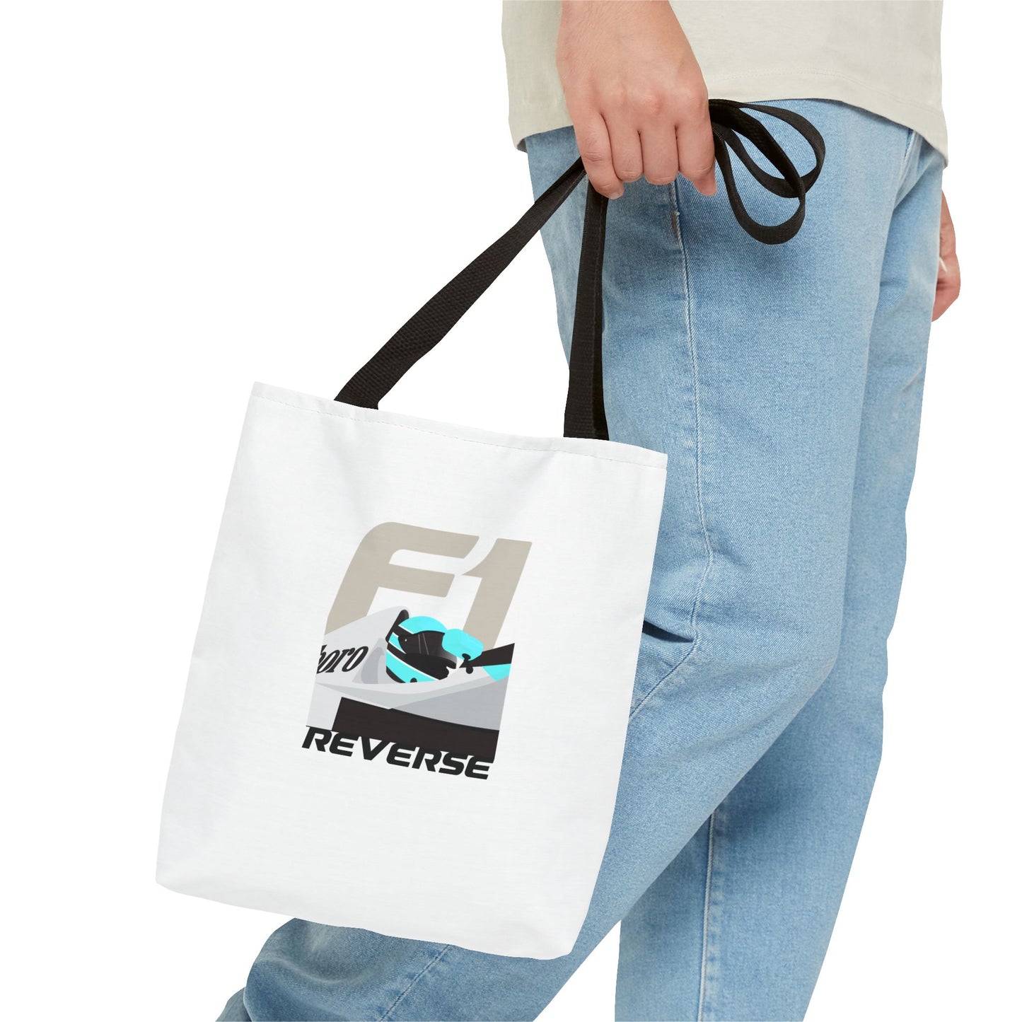 F1 Driver - White Tote Bag