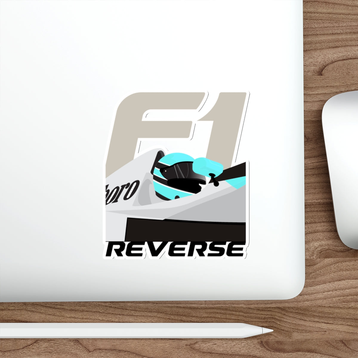 F1 Driver Die-Cut Sticker